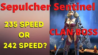 Moving 4 TURNS to the Clan boss s 3 Turns 235 or 242 SEPULCHER SENTINEL Raids Shadow Legends