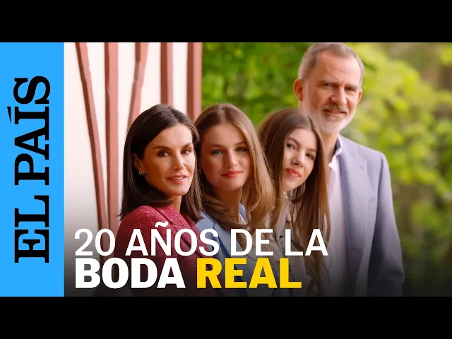 Download MP3 CASA REAL | Los reyes Felipe y Letizia posan junto a sus hijas para celebrar los 20 años de su boda