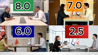 IELTS Speaking Band 8 vs 7 vs 6 vs 2.5 | Real Test Comparison