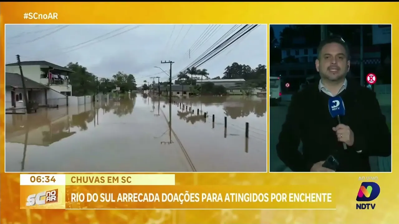 Rio do Sul arrecada doações para atingidos por enchente