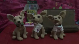 My 3 Taco Bell chihuahua talking plushies review