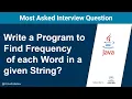 Java 8 Q A Word Frequency Counter Core Java