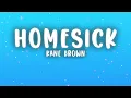 Kane Brown - Homesick (Lyrics)
