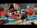LEGO Star Wars the Clone Wars battle - 501st clone invasion of Jedha City Stop-Motion Animation