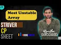 Most Unstable Array Striver CP Sheet Codeforces Competitive Programming