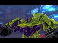 Optimus and the Autobots fight the Constructicons and Menasor Transformers DEVASTATION