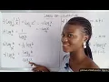 LAWS OF LOGARITHM with solved examples