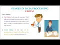 17 - Stages in Data Processing