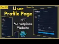 User Profile Page React Create React Js User Profile Page For NFT Marketplace Website Template