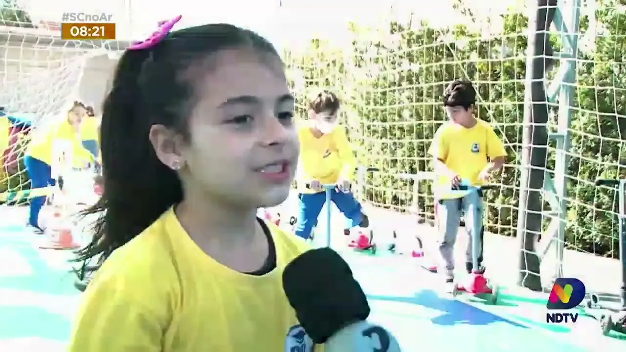 Projeto social, em Florianópolis, promove a educação no trânsito com crianças