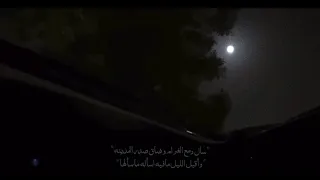 سال دمع الغرام وضاق صدر المدينه واقبل الليل ما فيه اسأله ما سألها 