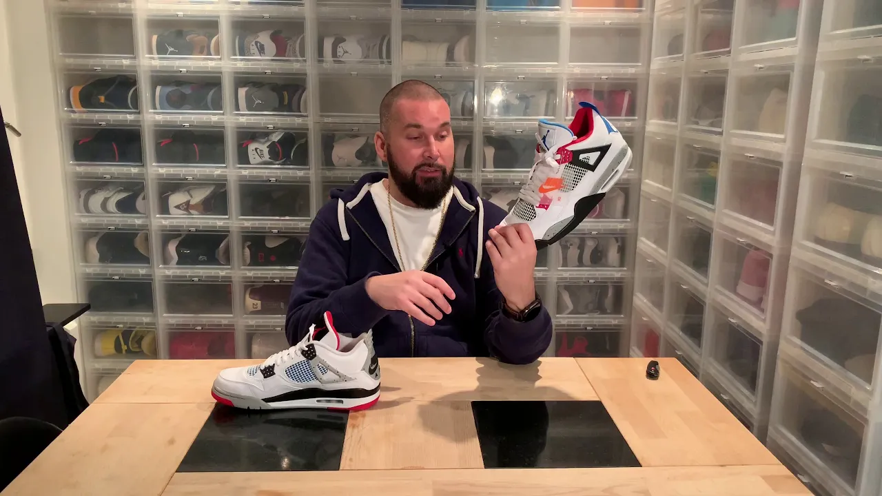 Trying on the Air Jordan 4 Retro SE "What The 4" - CI1184-146