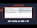 X-431 ABS Coding on AUDI VW LAUNCH