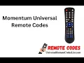 How to Program Momentum Universal Remote Codes