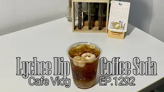 Download Cafe Vlog EP.1292 | Lychee Dip Coffee Soda | Coffee soda | Coffee recipe MP3