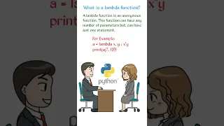 What is a lambda function in python Python Interview Questions