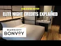 Elite nights explained Earn status with Marriott Bonvoy in 2025 with stays and credit cards