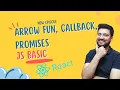 Arrow function Callback Promises in JavaScript React Tutorials in Hindi