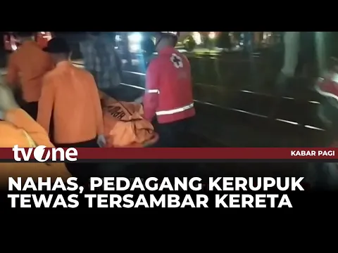 Wanita Pedagang Kerupuk Tewas Tersambar Kereta di Surabaya