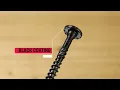 Black RSS Rugged Structural Screws
