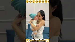 ibu muda yang cantik young mom quarrel momlife mom mother breastfeeding feeding choconbu