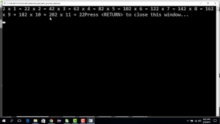 User defined function Multiplication table