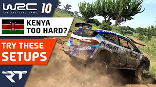 WRC 10 Ford Fiesta Rally2 Kenya SETUPS