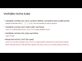 Python Variables name and Rules
