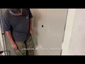 Grab bar install on fiberglass shower enclosure part 2