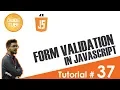 Form Validation in Javascript in