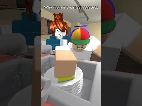 Why mom is the most scariest #RobloxAnimation #shorts #short #memes #roblox