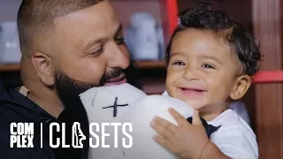 dj khaled and asahd khaled show off their sneaker collections on complex closets