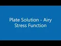 Airy Function Solution Plate