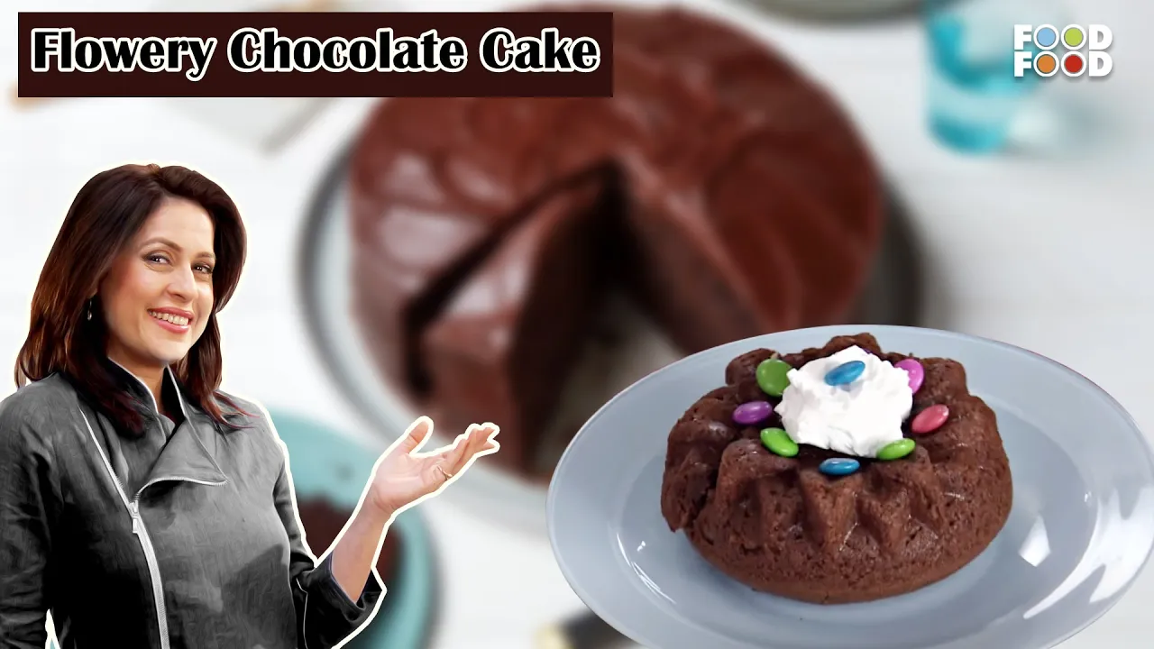   :      Satisfy Your Sweet Tooth with This Flowery Chocolate Cake!