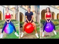 AppleRound Hippity Hop Balls Bouncy Ball with Handle Youth Adult Size