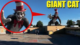 When you see Giant Cat in the Hat chasing you, RUN away FAST!