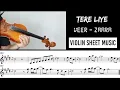 Download Lagu Tere Liye - Veer Zaara || Violin Cover With Sheet Music