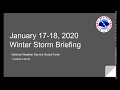 Thursday Afternoon Briefing for January 17th Winter Storm