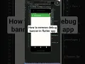 How to remove debug banner in flutter app