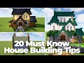 Minecraft 20 Must Know Tips For Building Unique House Designs