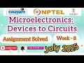 Microelectronics Devices to Circuits Assignment-8 Answers2025