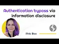 Authentication bypass via information disclosure PortSwigger Academy tutorial