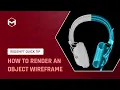 17 How to render an Object Wireframe