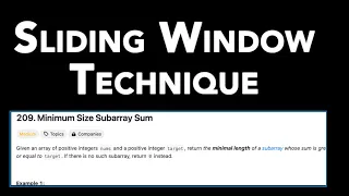 LeetCode 209 Minimum Size Subarray Sum Problem no 209 Sliding Window