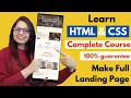 How To Make Website Using HTML CSS Full Responsive Multi Page Website Design Step by Step