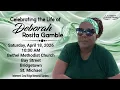A Service of Thanksgiving for the life of Deborah Gamble