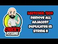 Leetcode 1209 - Remove All Adjacent Duplicates in String II JavaScript