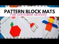 Fall pattern block mats - Owl scarecrow Pumpkin and more