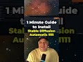 1 Min Guide to Installing Stable Diffusion Locally with Automatic 1111