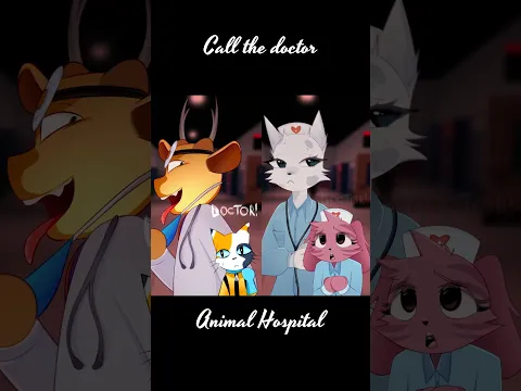 The doctor is acting SUS... 😲 #animalhospital #animation